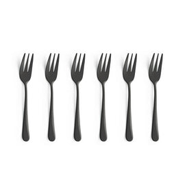 Amefa - Austin 6 Pastry Forks - Matte Black Amefa - Austin 6 Gebaksvorkjes - Mat Zwart Bestekset Amefa