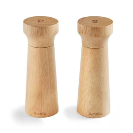 Amefa - Ensemble moulin à sel et poivre moderne 15 cm - Bois Bezig met laden...