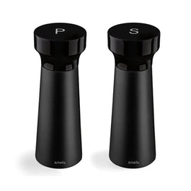 Amefa - Ensemble moulin à sel et poivre moderne 15 cm - Noir Bezig met laden...