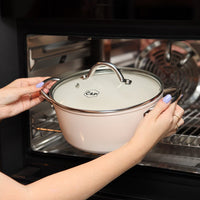 By C&P - Go Ivory Kookpan 20 cm met glazen deksel Kookpan By C&P