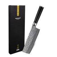 Hammered Damast BR-Series - Nakiri mes Keukenmessen Shinrai Japan