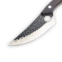 Hammered RVS Gladiator Series - Universeel Koksmes met holster Shinrai Japan