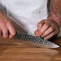 Hammered RVS - Koksmes 20 cm Shinrai Japan