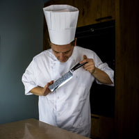 Hammered RVS Nakiri 18 cm Shinrai Japan