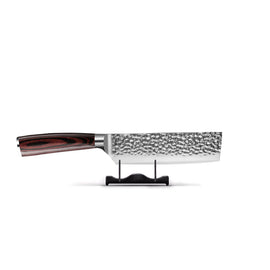 Shinrai Knives - Hammered stainless steel Nakiri 18 cm Hammered RVS Series - Nakiri mes Shinrai Japan