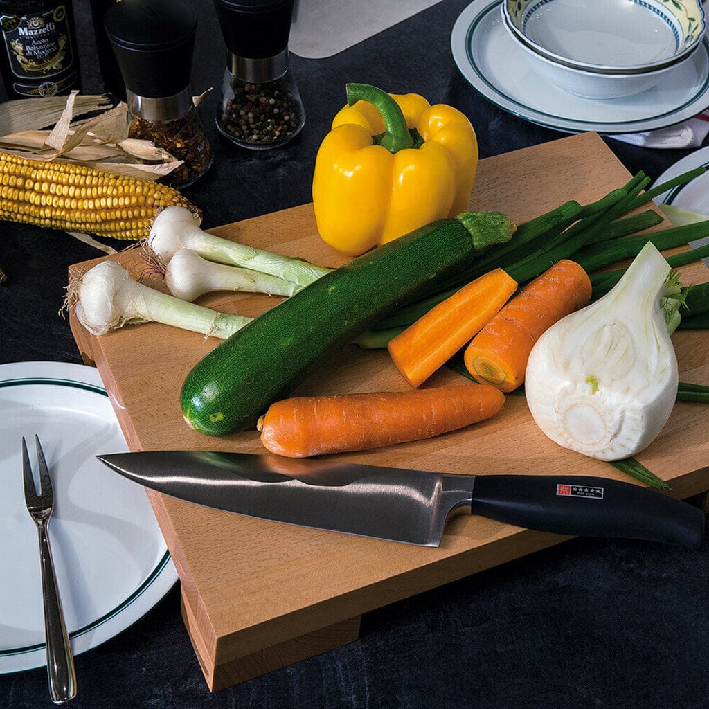 Italiaanse Snijplank Beukenhout met plaat - 40 x 30 x 5,3 cm Artelegno