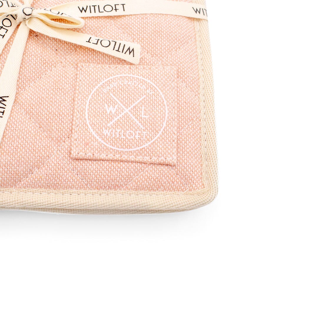 Witloft - Gerecycled Katoen Pannenlappen (2 st.) - Zalm Pannenlappen Witloft