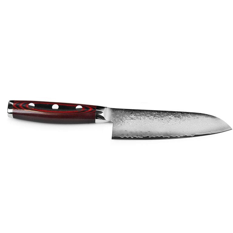 Yaxell Super Gou Santoku 12,5 cm 161 laags roestvrij damast staal met canvas-micarta heft Yaxell