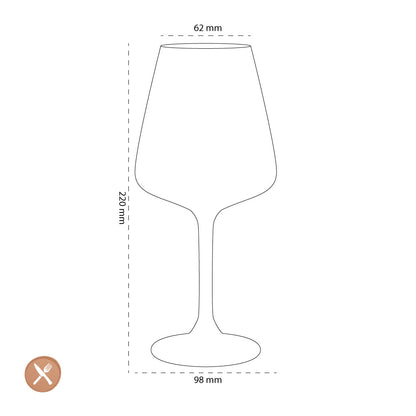 Leonardo - PALADINO White Wine Glasses 540 ml - Pack of 6