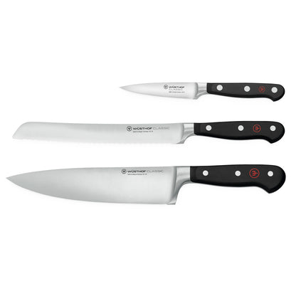 Wusthof - Classic Knife Set with Bread Knife 3-piece