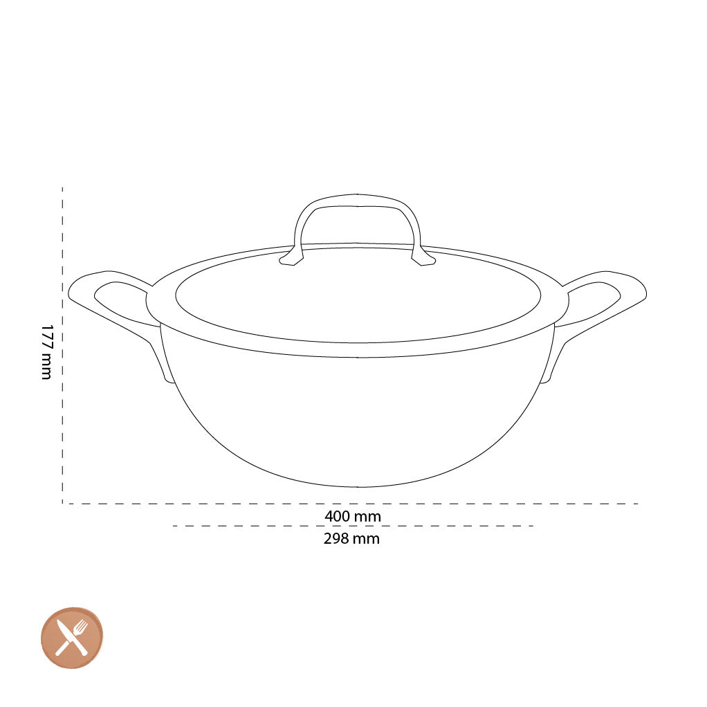 Demeyere - Atlantis 7 Conical simmering pan with lid 28 cm