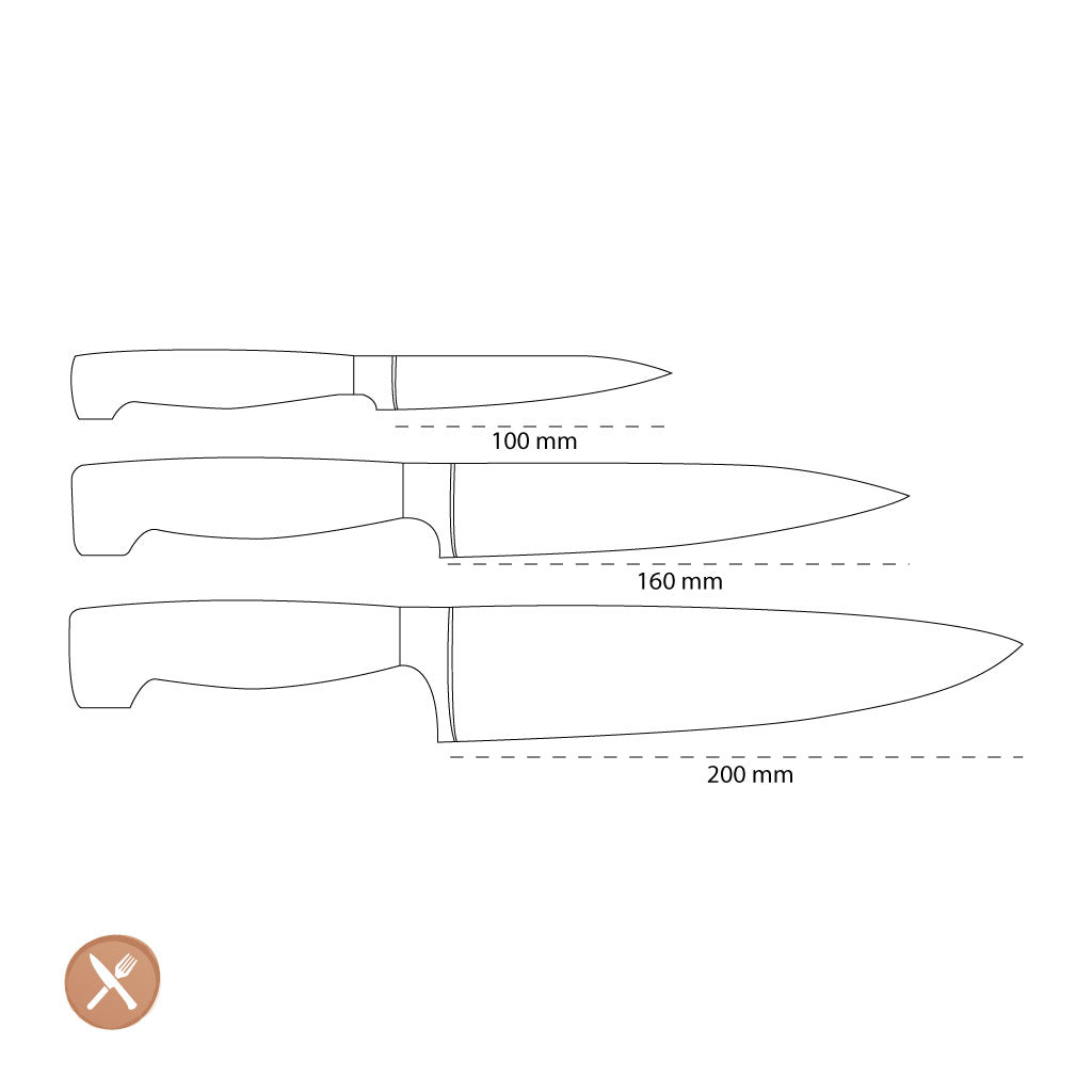 Zwilling - 4 Star Knife set 3-piece