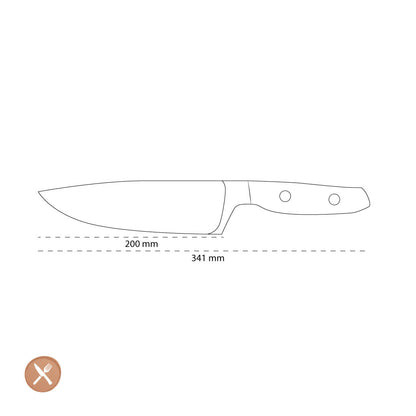 Wusthof - Couteau de chef Amici 20 cm