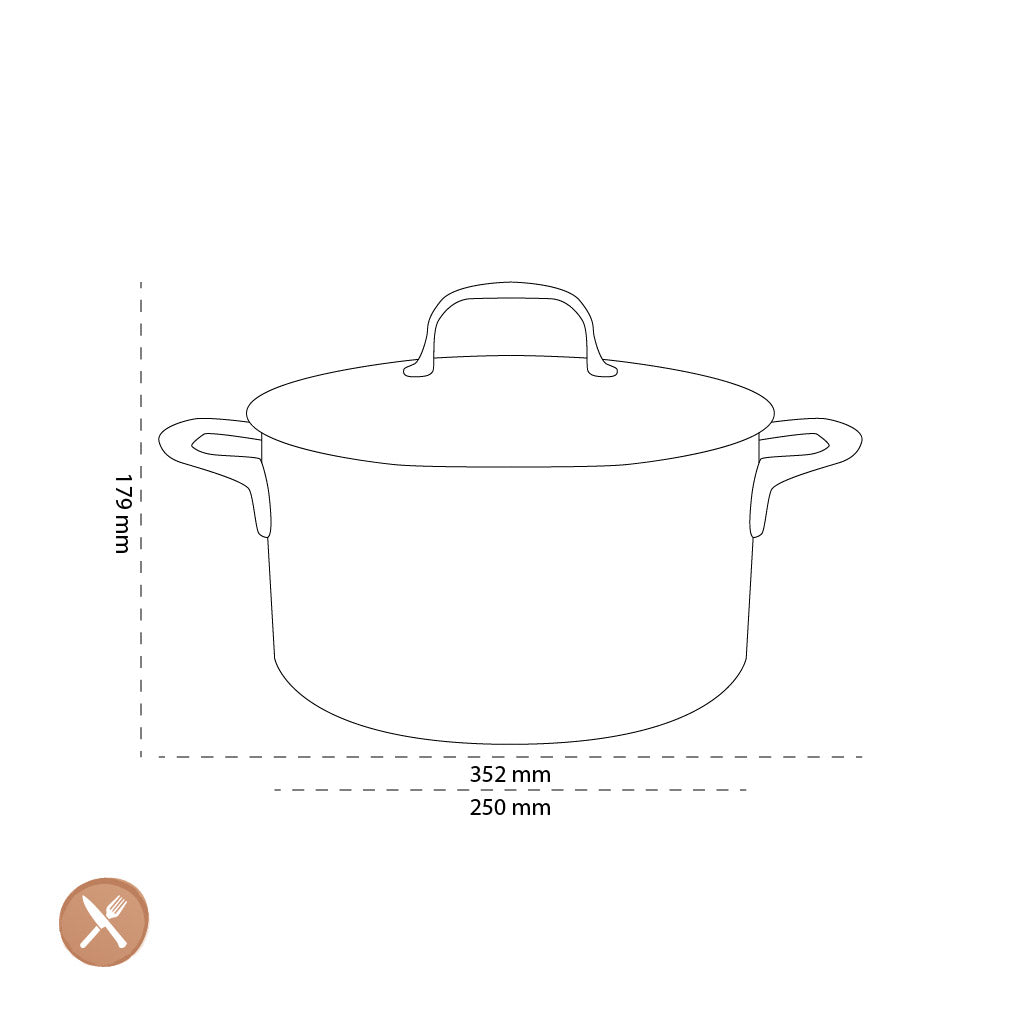 Demeyere - Atlantis 7 Cooking pan with lid 24 cm