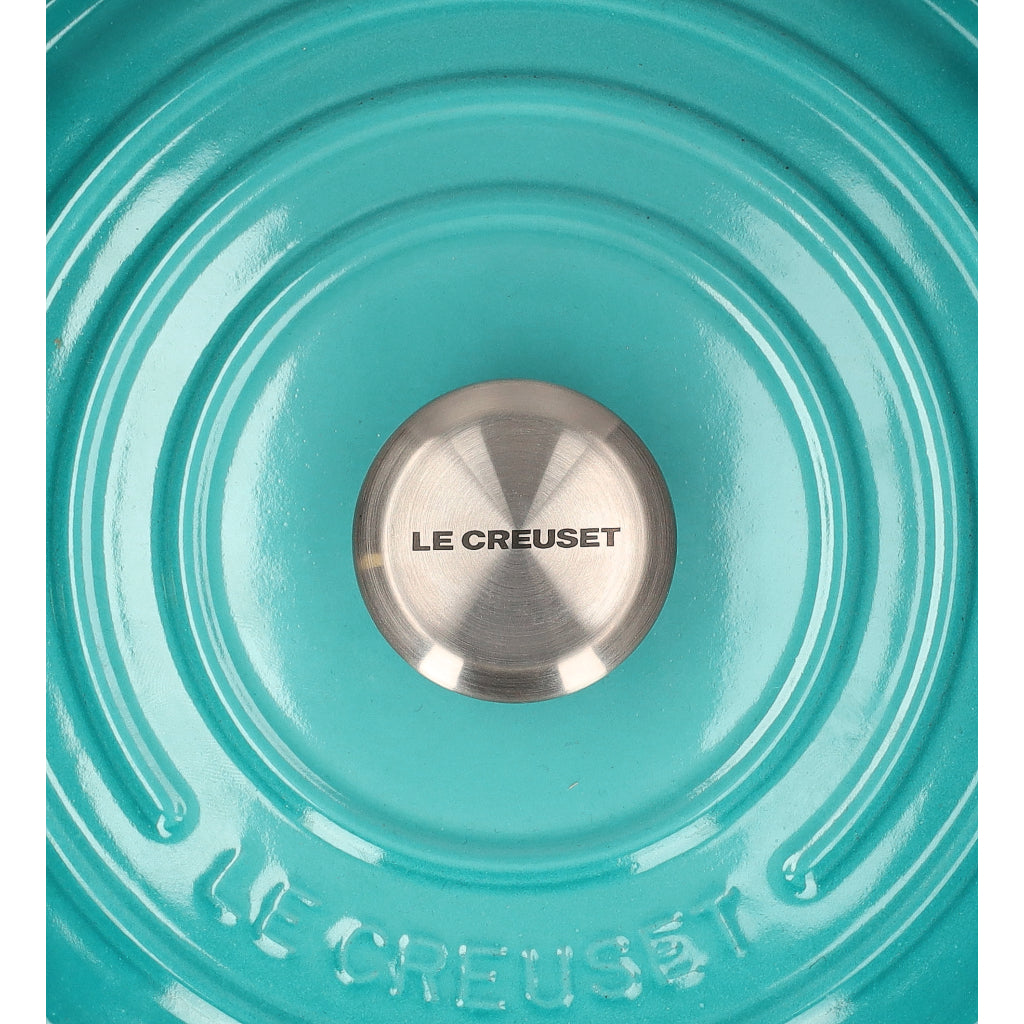 LeCreuset - Rôti- / Faitout Signature rond Bleu Caraïbes 20cm 2,4l