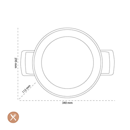 Demeyere - Alu Pro 5 Ceraforce Low saucepan with lid 28 cm