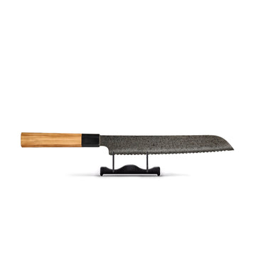 Shinrai Knives - Takumi Kaza Damascus Bread Knife 20 cm