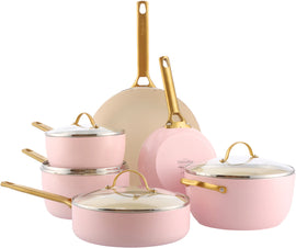 GreenPan - Padova Blush Pink 10-piece Pan Set