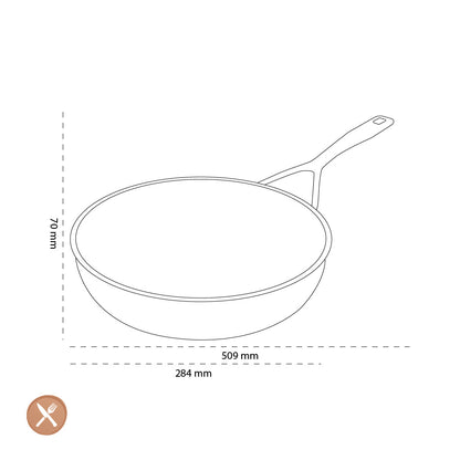 Demeyere - Alu Pro 5 Ceraforce High frying pan 28 cm