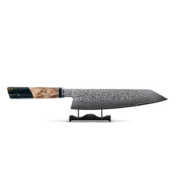 Shinrai Knives - Onyx Octagon Damascus Kiritsuke 23 cm - Special Edition