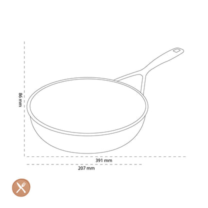 Demeyere - Alu Pro 5 Ceraforce Frying Pan Set 20 + 24 cm