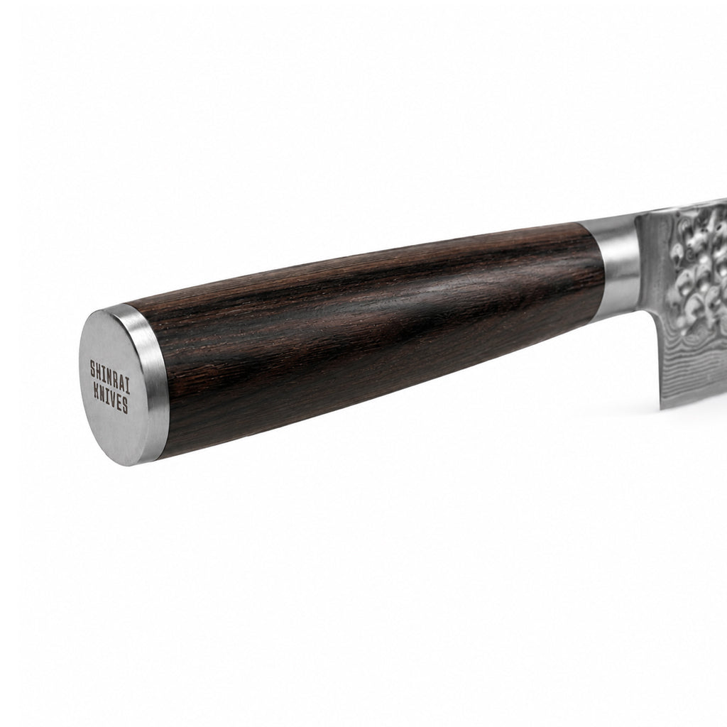 Shinrai Japon - Couteau à pain Hammered Damask BR 20 cm