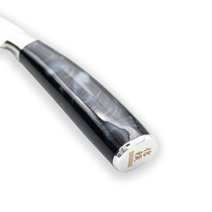 Série japonaise d&#39;impression onyx de Damas - Petit couteau Santoku (13 cm)