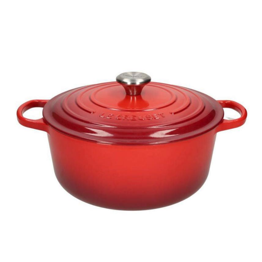 LeCreuset - Rôti- / Faitout Signature rond Rouge cerise 20cm 2,4l