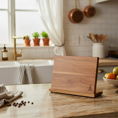 Shinrai Knives - Magnetic Knife Block Single Sided - Acacia Wood