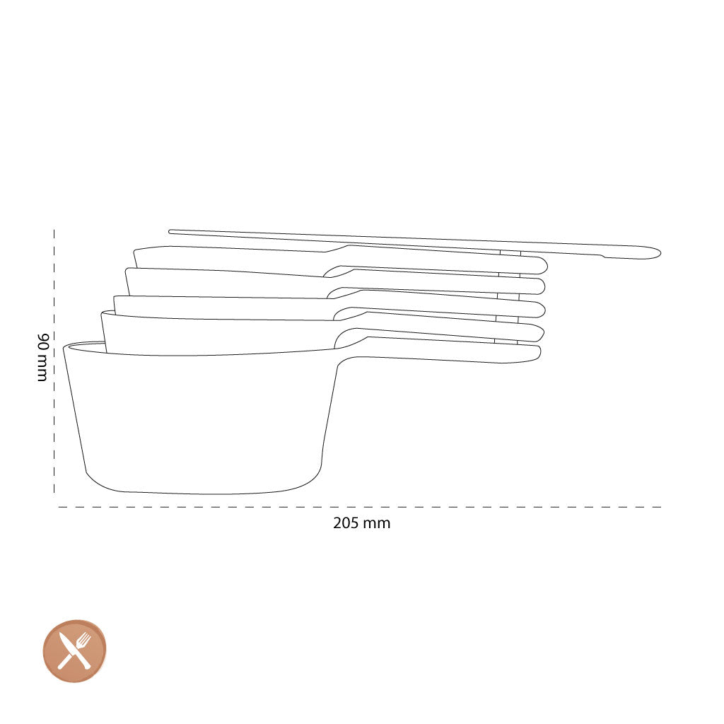 OXO Cuillère à mesurer, lot de 5 pièces