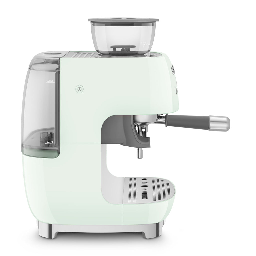 Smeg - Espresso Machine | Water Green | 1950s | Manual espresso machine with integrated bean grinder