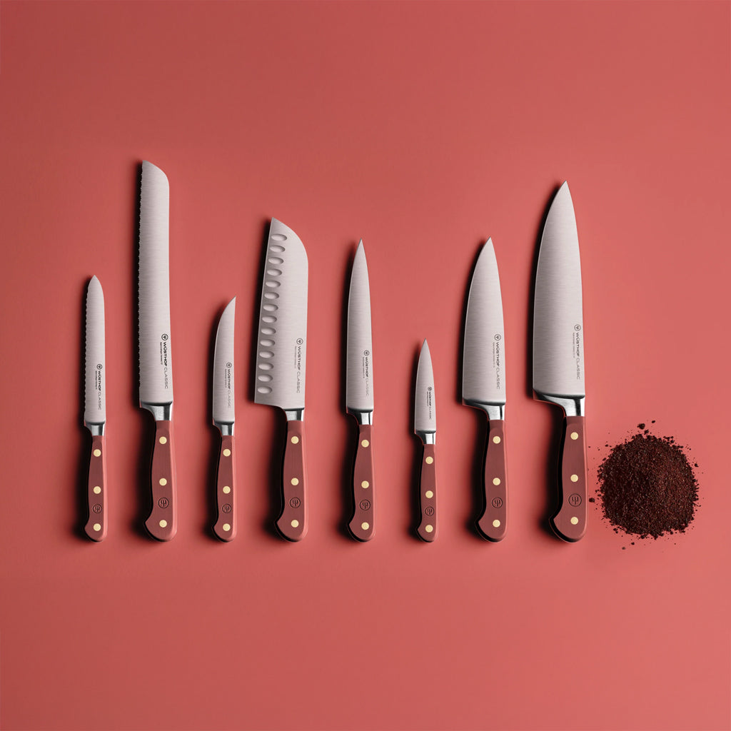 Wusthof - Classic Color 7-piece knife set with Tasty Sumac block