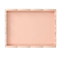Addison Ross - Dienblad Scalloped - Khaki/Pink - 28x20 cm Dienblad Addison Ross 