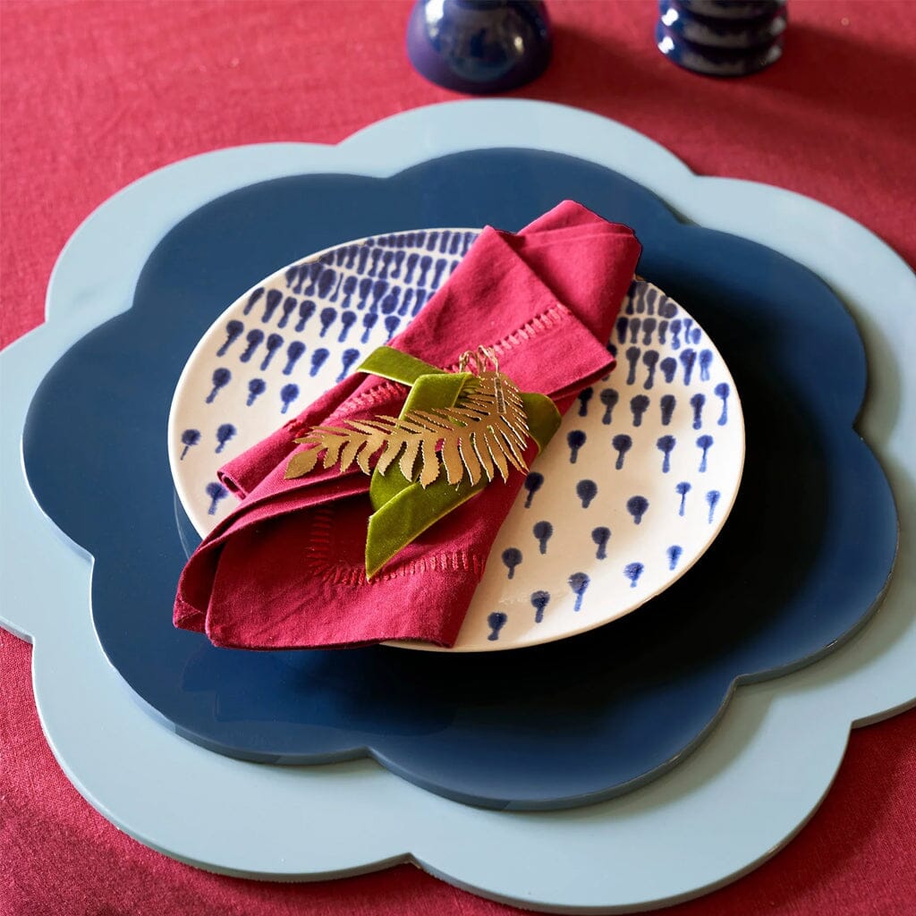 Addison Ross - Placemat set 4 stuks Navy 33x33 cm Onderzetter Addison Ross 