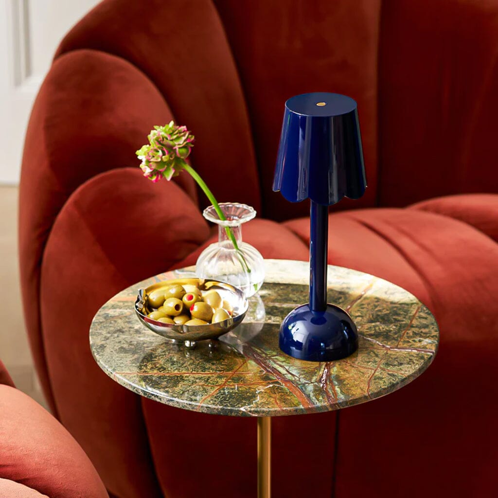 Addison Ross - Scallop Tafellamp LED - Navy - 28 cm Tafellamp Addison Ross 