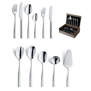 Amefa - Martin - Coffret de couverts 78 pièces pour 12 personnes - Finition brillante - Couleur argent