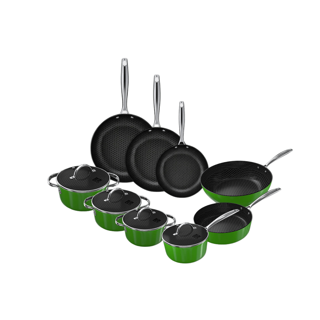 Cook & Pan - Honey Go Green Pannenset 9-delig Pannenset Cook & Pan 