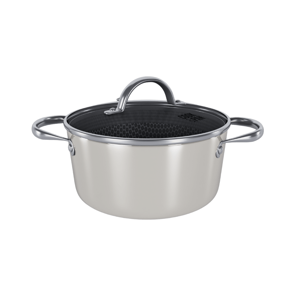 Cook & Pan - Honey Go Ivory Kookpot 22 cm met glazen deksel Cook & Pan 