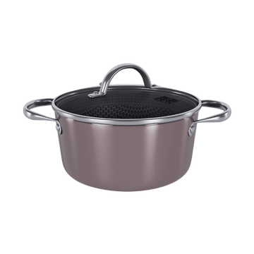 Cook & Pan - Honey Taupe of Mind Kookpot 22 cm met glazen deksel Cook & Pan 