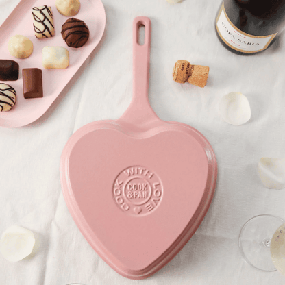 Cook & Pan - Love Gietijzeren Hartjes Koekenpan 24 cm Koekenpan Cook & Pan 