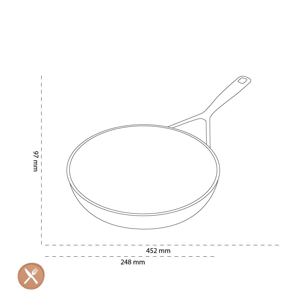 Demeyere - Alu Pro 5 Ceraforce Koekenpan 24 cm Koekenpan Demeyere 