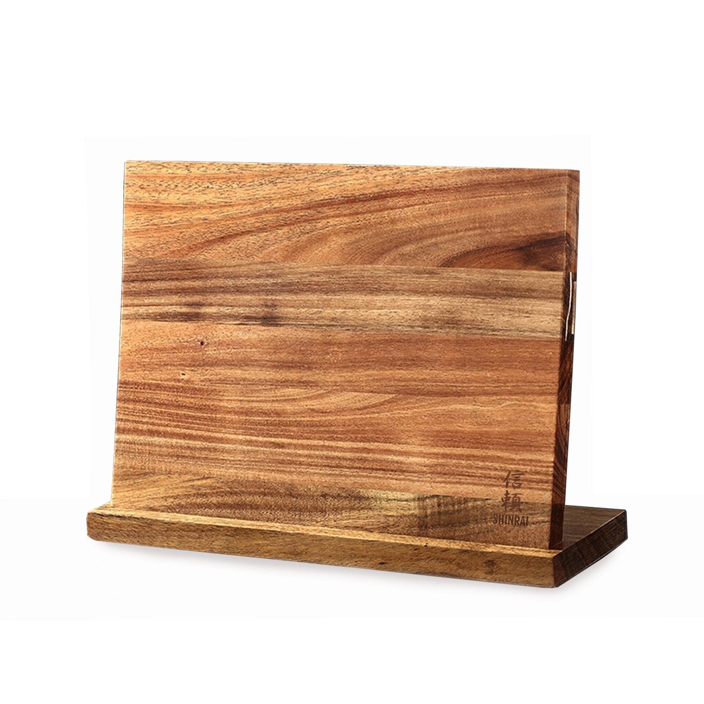 Epoxy Onyx Damascus Print 3-Delige Messenset - Combideal XXXL Messenset met blok, snijplank en slijpsteen Shinrai Knives 