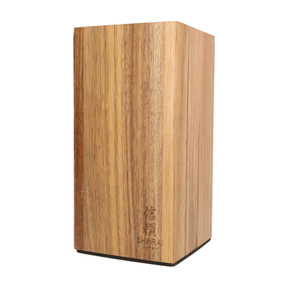 Shinrai Japan - Magnetic Knife Block Rotate - Acacia Wood