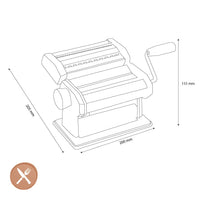 GEFU - Pastamachine zwart, Pastamachine GEFU 