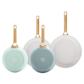 GreenPan - Padova Smokey Blue/Mint Green 4-delige Koekenpannenset 20/26/28 cm Pannenset GreenPan 