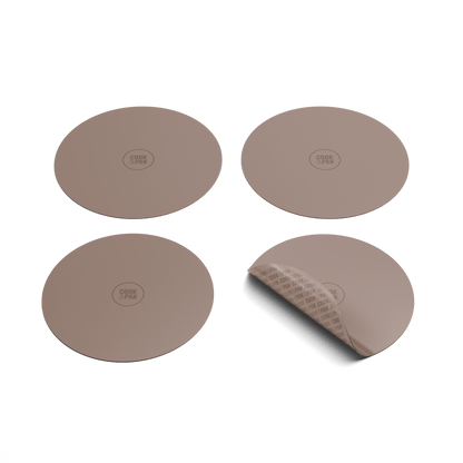 Cook & Pan - Taupe of Mind Induction Hob Protector Set - 4 Pack