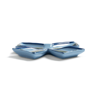 &amp;Klevering - Assiette Noeud Papillon - Bleu &amp;Klevering