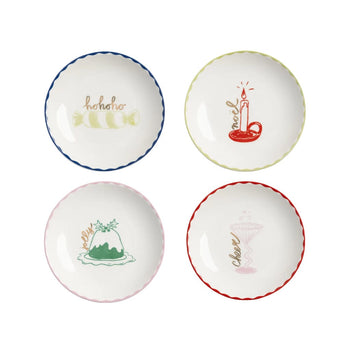 &Klevering - Gebaksbordjes Bliss - Set van 4 &Klevering 