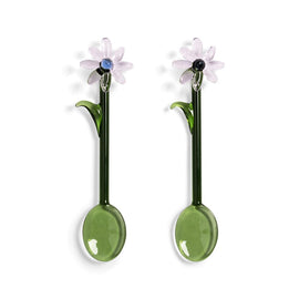 &Klevering - Lepel flora roze set van 2 Lepels &Klevering 