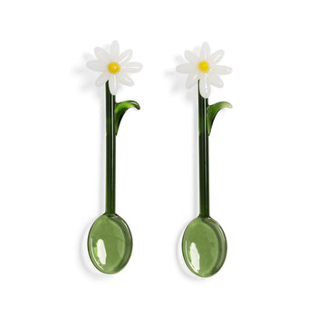 &Klevering - Lepel flora wit set van 2 Lepels &Klevering 